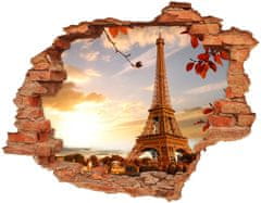 Wallmuralia Fototapeta díra na zeď 3D Eiffelova věž Paříž 120x93 cm