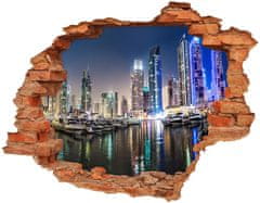 Wallmuralia Fototapeta díra na zeď 3D Dubaj noc 120x93 cm