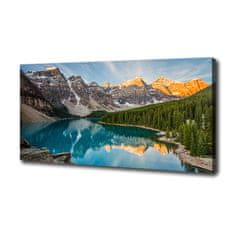 Wallmuralia Foto obraz na plátně Jezero v horách 100x50 cm