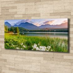 Wallmuralia Foto obraz canvas Jezero v horách 125x50 cm