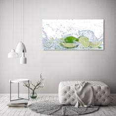 Wallmuralia Foto obraz canvas Limetky a voda 120x60 cm