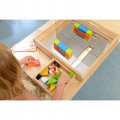 Masterkidz Sada barevných dřevěných bloků pro děti 24 ks