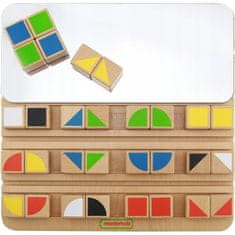 Masterkidz Zrcadlový obraz barevných bloků vzdělávací tabule