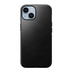 Nomad Modern Leather kryt s MagSafe pro iPhone 14, černý Černá