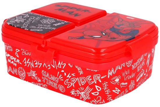 Stor Box na svačinu Spiderman Urban Web dělený XL