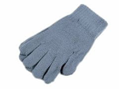 Kraftika 1pár 15 modrá jeans dámské pletené rukavice