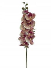 BTS Umělá květina orchideje ozdobná větvička 100 cm