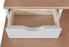 Danish Style Pracovní stůl Galt, 140 cm, bílá / přírodní