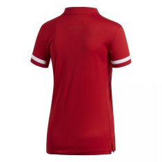 Adidas Dámské polo tričko T19 POLO W XS Tmavě červená / Bílá