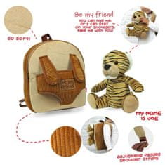 Perletti BE MY FRIEND, Dětský plyšový batoh s odnímatelnou hračkou TIGER, 13050