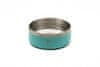 Limaya miska pro psy a kočky z chirurgické oceli s protiskluzovou gumou světle modrá 1,3 l