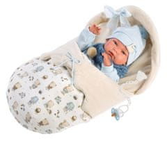 Llorens New born chlapeček - realistická panenka miminko s celovinylovým tělem - 40 cm