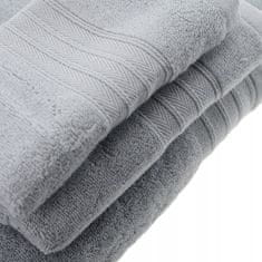 Domifito Sada 3 ručníků, různé velikosti, šedé