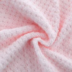 Domifito Sada 2 růžových ručníků na ruce a tělo