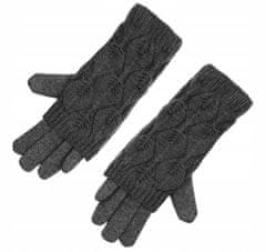 Iso Trade 6412 Zimní rukavice na dotykové displeje 2v1 šedá