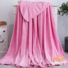 Wings Měkká deka, flanel, fleece, přehoz, růžová, 160x200 cm