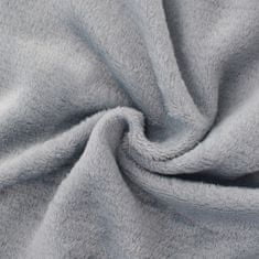 Wings Měkká deka, flanel, fleece, přehoz, šedá, 200x220 cm