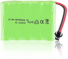 YUNIQUE GREEN-CLEAN 1 kus dobíjecí baterie 6V Ni-MH 2400 mAh pro dálkové ovládání automobilu