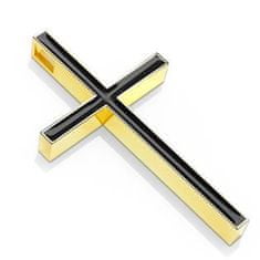 SPERKY4U Zlacený ocelový přívěšek - kříž