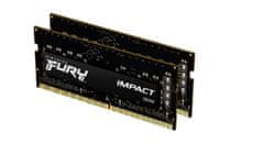 Kingston FURY Impact/SO-DIMM DDR4/32GB/3200MHz/CL20/2x16GB/Black