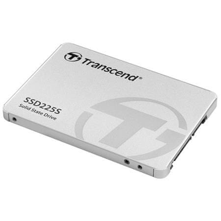 Transcend SSD225S 2TB SSD disk 2.5'' SATA III 6Gb/s, 3D TLC, Aluminium casi SSD225S 2TBng, 560MB/s R, 500MB/s W, stříbrný