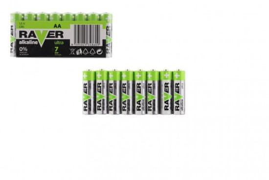 Raver Baterie LR6/AA 1,5 V alkaline ultra 8ks ve fólii