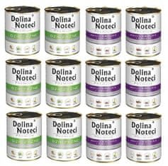 DOLINA NOTECI Premium mix 2 příchuti sada konzerv pro dospělé psy 12x 800 g