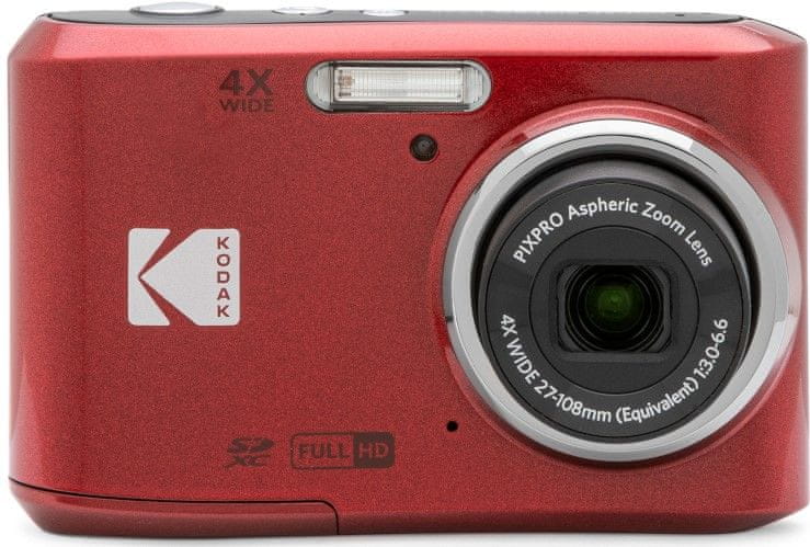 Levně Kodak Friendly Zoom FZ45, červená