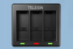 TELESIN Nabíječka na 3x tři baterie pro GoPro HERO 9 BLACK - Telesin