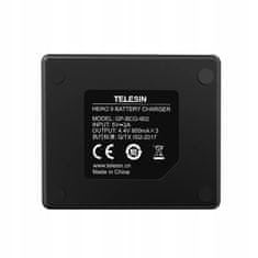 TELESIN Nabíječka na 3x tři baterie pro GoPro HERO 9 BLACK - Telesin