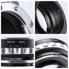 K&F Concept Adaptér Olympus / Panasonic Micro 4/3 m4 / 3 na Nikon / KF06.077