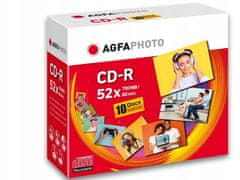 Agfaphoto AGFAPHOTO desky CD-R 700 MB 52x 10 kusů + BOXY