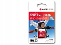 Agfaphoto PAMĚŤOVÁ KARTA AGFA SDHC 32GB TŘÍDA 10 100MB / s V10