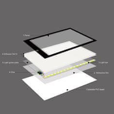 XREC Osvětlená kreslicí deska / pauzovací papír - A4 LED