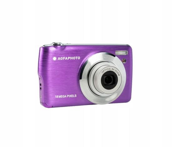 Agfaphoto Digitální fotoaparát AgfaPhoto DC8200 18MP s 8x zoomem / fialový