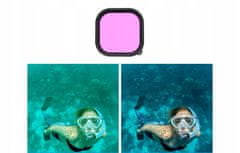 TELESIN SET 3v1, potápěčské filtry GoPro Hero 9 BLACK- Telesin GP-FLT-904