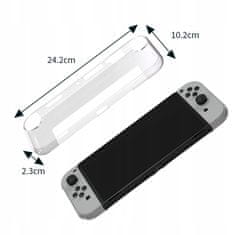 JYS Pouzdro Cover pro Nintendo Switch OLED / Transparentní s třpytkami