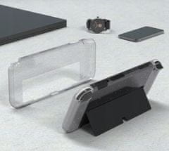 JYS Pouzdro Cover pro Nintendo Switch OLED / Transparentní s třpytkami