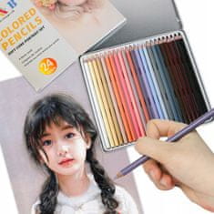 Portrét pastelky, sada pastelek na obličej 24 barev - H&B