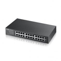 Zyxel GS1100-24E, 24-port 10/100/1000Mbps Gigabit Ethernet switch v3, Fanless, desktop