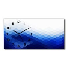 Wallmuralia Skleněné hodiny na stěnu tiché Krychle pozadí bílé 60x30 cm