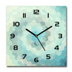 Wallmuralia Skleněné hodiny na stěnu Abstrakce pozadí bílé 30x30 cm