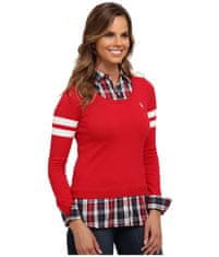 U.S. Polo Assn. Dámský svetr Plaid Shirt With Scoop M