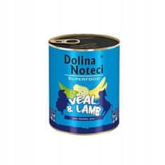 DOLINA NOTECI Superfood 400 g konzerva pro dospělé psy s telecím a jehněčím masem