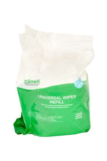 Clinell Zvlhčené dezinfekční utěrky UNI-CLIN 225 - náplň