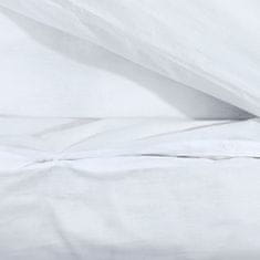 Greatstore Sada ložního prádla bílá 200 x 200 cm lehké mikrovlákno