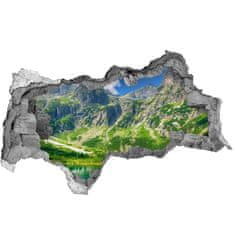 Wallmuralia Díra 3D foto tapeta nálepka Jezero v horách 115x88 cm