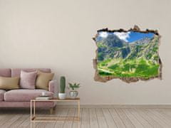 Wallmuralia Díra 3D foto tapeta nálepka Jezero v horách 95x64 cm