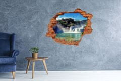 Wallmuralia Díra 3D foto tapeta nálepka Vodopády Krka 90x70 cm