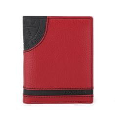 Lagen Pánská kožená peněženka LG-1813 červená/černá